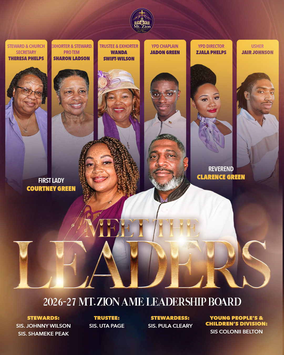 Meet the Leaders - Mt. Zion AME