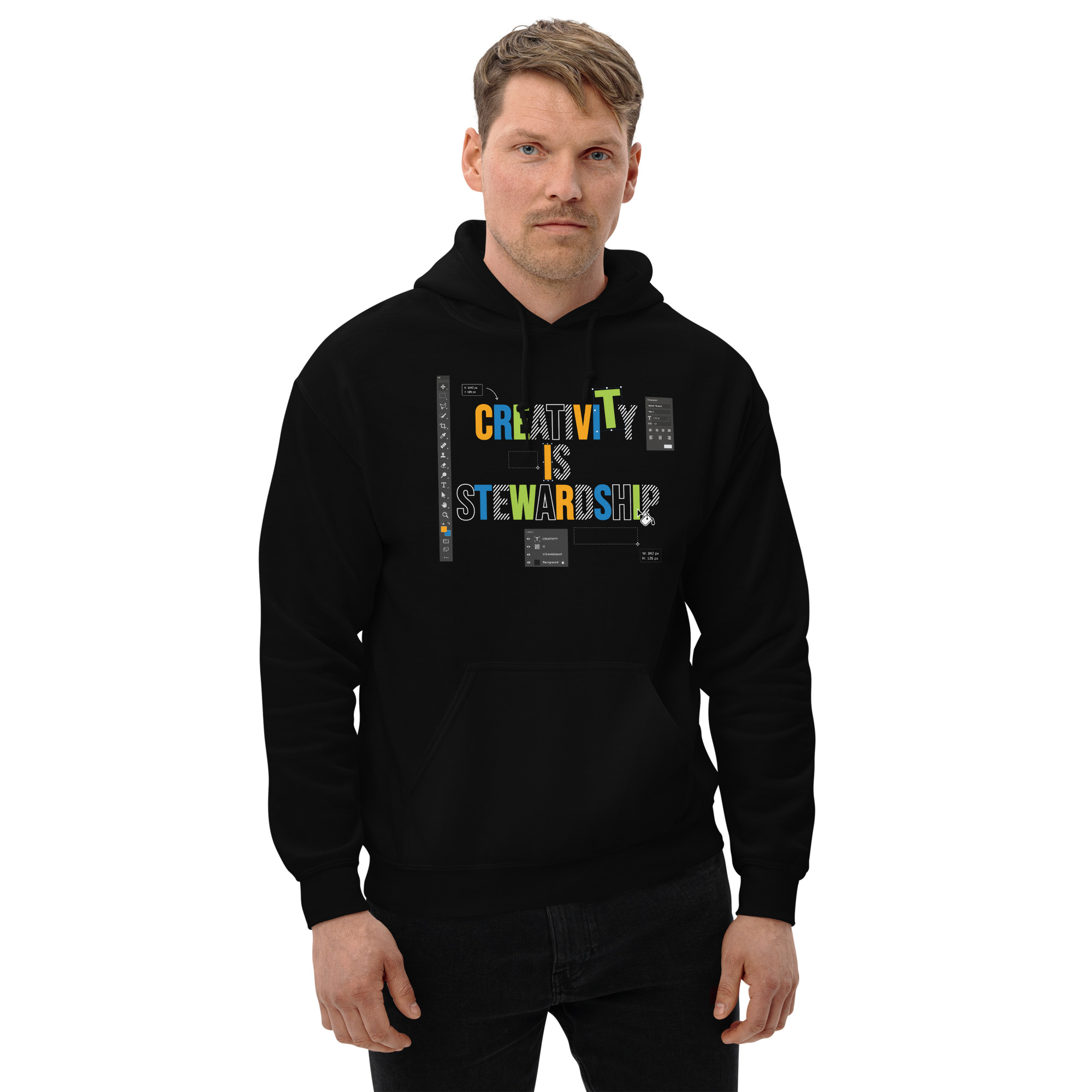 Mission 001 | Creativity is Stewardship Unisex Hoodie - Image 3