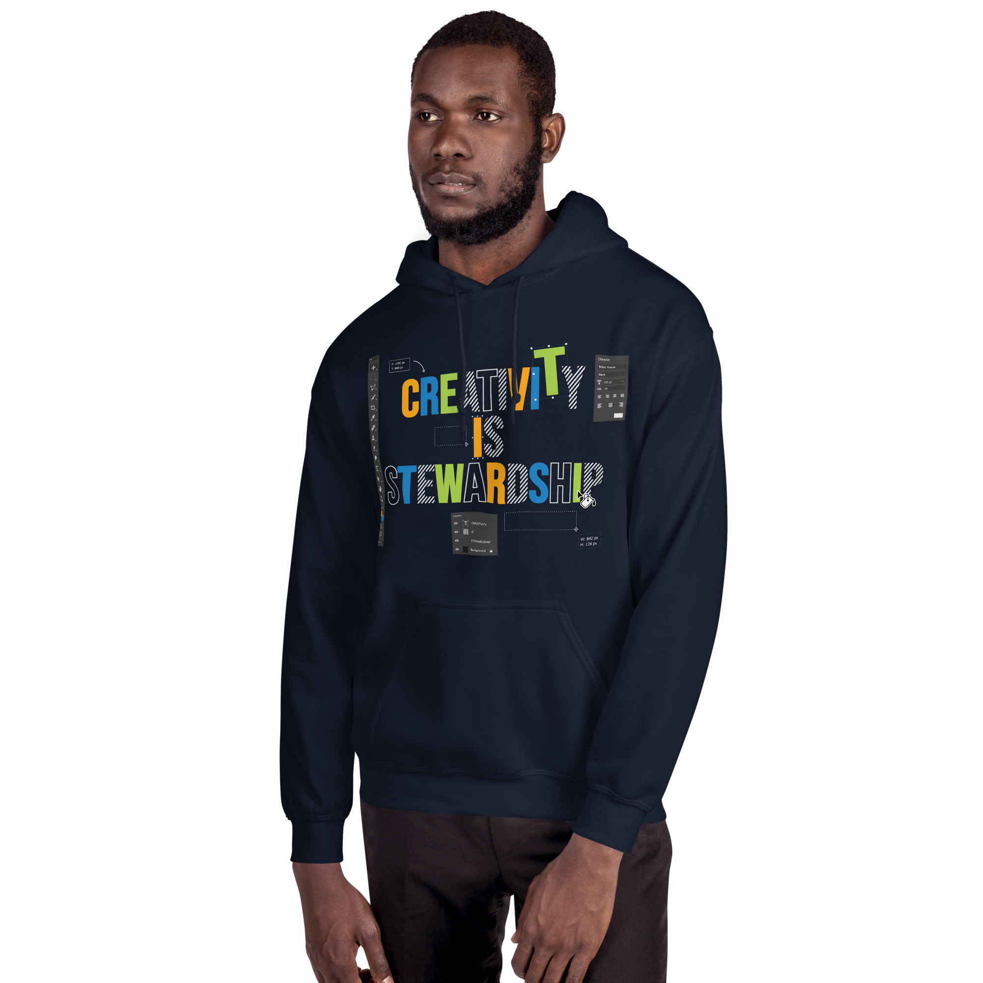Mission 001 | Creativity is Stewardship Unisex Hoodie - Image 4