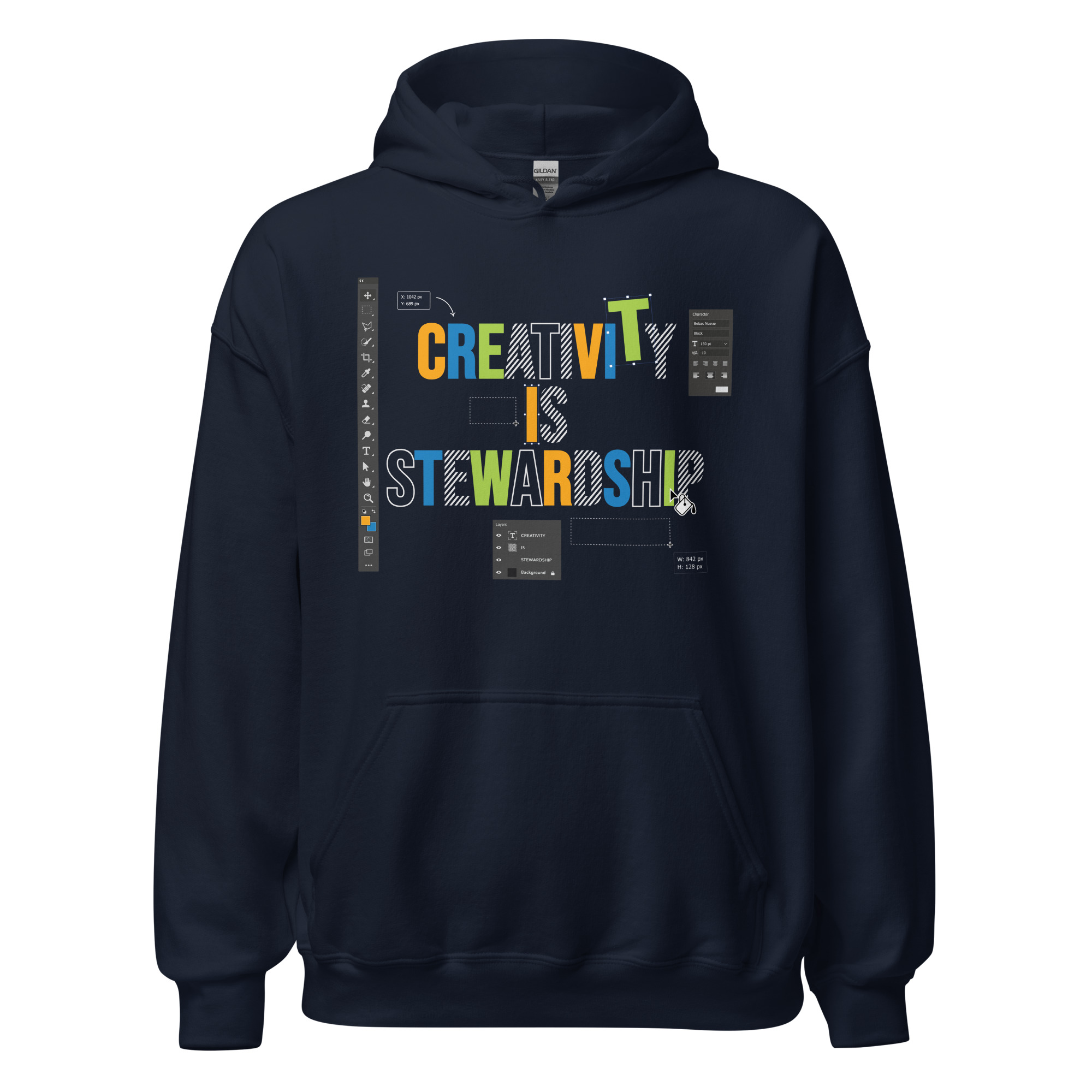 Mission 001 | Creativity is Stewardship Unisex Hoodie - Image 2